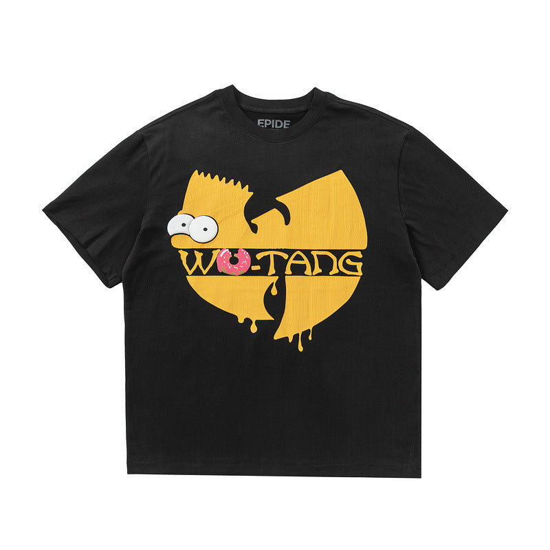 Men Vintage T-Shirts Wu-Tang Clan & The Simpsons Tee