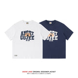 Men T-Shirts Summer Cotton Short Sleeve T-shirt Men American Style Loose