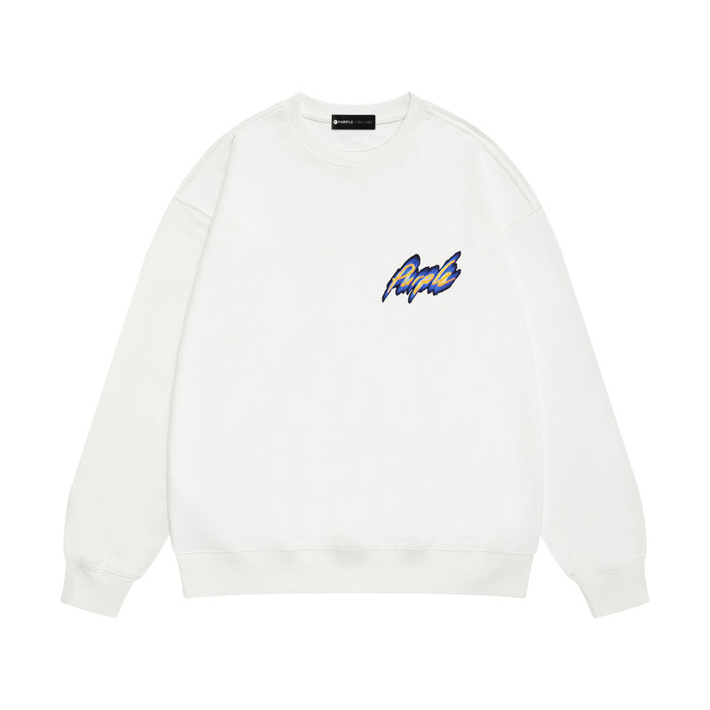 Purple Brand Sweatshirt Loose Crew Neck Sweater