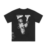 Vlone T Shirts Loose Teen Cotton Men's Half Sleeve Wear T-shirt