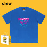 Drew T Shirts Smiley T-shirt Cotton Short Sleeve