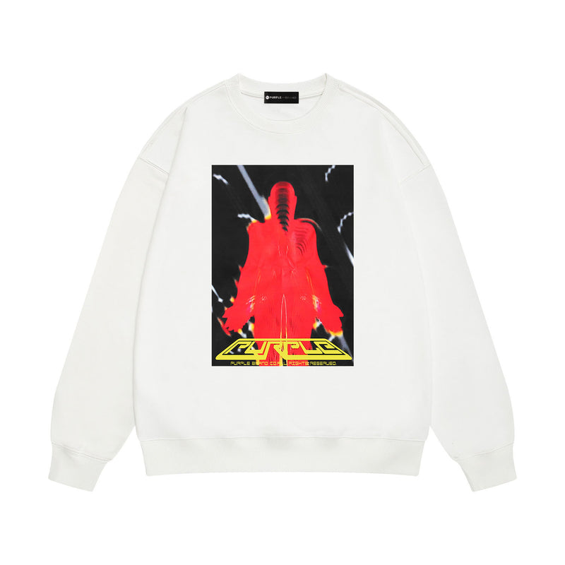 Purple Brand Sweatshirt Loose Crew Neck Sweater