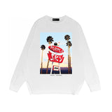 Purple Brand Long Sleeve T-Shirt Fashion Loose Long Sleeve Top