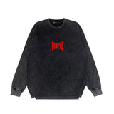 Purple Brand Distressed Long Sleeve Shirt Fashion Distressed Loose Long-sleeved Top