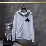 CHH Chrome Heart Hoodie ChromeHearts Cardigan Zip Hooded Sweater Cotton Hoodie