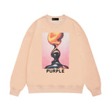 Purple Brand Sweatshirt Loose Crew Neck Sweater