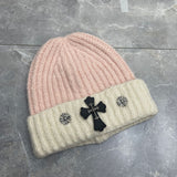 Chh Chrome Heart Beanie Cross Knitted Hat Warm Couple Cold Hat Windproof Ear Protectors