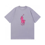 Ralph Lauren T Shirts Cotton Label Short Sleeve Solid Color