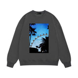 Purple Brand Sweatshirt Loose Crew Neck Sweater