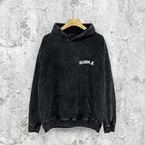 Purple Brand Distressed Hoodie Fashion Old Loose Hooded Sweater