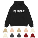 Purple Brand Hoodie Fashion Loose Hooded Sweater