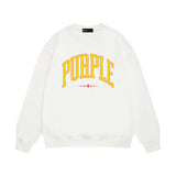 Purple Brand Sweatshirt Loose Crew Neck Sweater