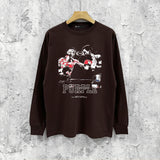 Purple Brand Long Sleeve T-Shirt Fashion Loose Long Sleeve Top