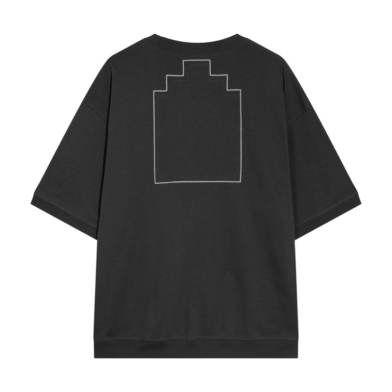 C.e t shirts retroembroider trapezoidal logo pullover short-sleeved men and women