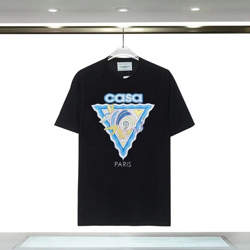 Casablanca T Shirts Fashion Casual Crew Neck Tee