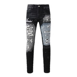 Amiri Jeans Embroidered Stretch Slim Fit #1322