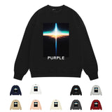 Purple Brand Sweatshirt Loose Crew Neck Sweater