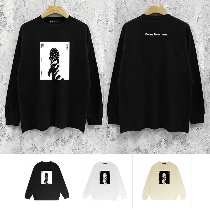 Purple Brand Long Sleeve T-Shirt Fashion Loose Long Sleeve Top