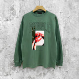 Purple Brand Long Sleeve T-Shirt Fashion Loose Long Sleeve Top