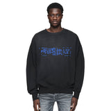 Purple Brand Distressed Sweatshirt Retro Vintage Crew Neck Sweater