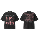 Fog Essentials T Shirts Spring and Summer FOG Washing Water Old Series Short Sleeves