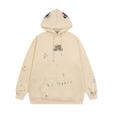 Gallery Dept Hoodie Splash Ink Letter Embroidered Hooded Sweater