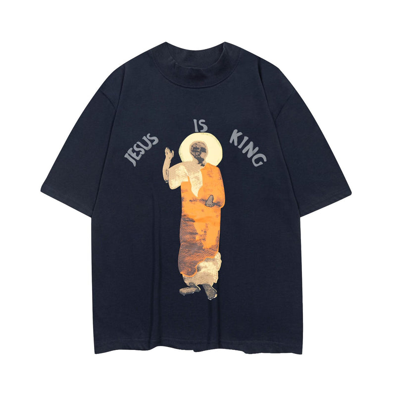 Jesus Is King T Shirt American Fashion Brand Cpfm Kanye Jesus Is King High Street Short Sleeve T-shirt Men and Women