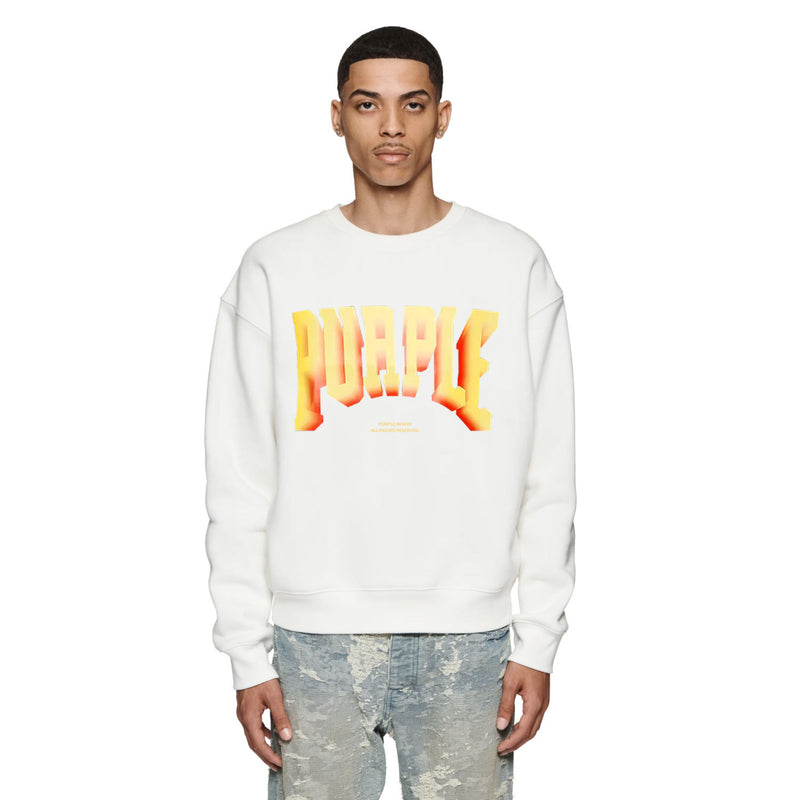 Purple Brand Sweatshirt Loose Crew Neck Sweater