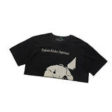 ERD T Shirts Summer Portrait Printing Short Sleeve Punk Loose