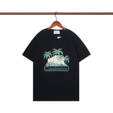 Casablanca T Shirts Crew Neck Loose Cotton Tee