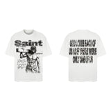 Men Vintage T-Shirts Saint Michael Tee Saint Tears
