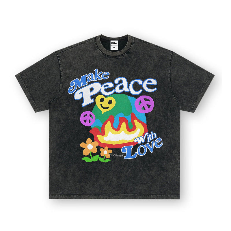 Vintage T-shirts BREAKSILENCE Washed and old short-sleeved T-shirts