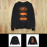 Purple Brand Distressed Sweatshirt Retro Vintage Crew Neck Sweater