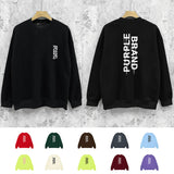 Purple Brand Sweatshirt Loose Crew Neck Sweater