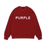 Purple Brand Sweatshirt Loose Crew Neck Sweater