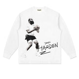 Nba Long Sleeve Shirt Loose Shoulder Men and Women