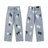 CHH Chrome Hearts Jeans Unisex Casual Loose Jeans