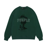 Purple Brand Sweatshirt Loose Crew Neck Sweater