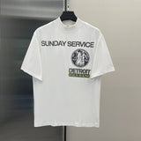 Jesus Is King T Shirt Big Talker Short Sleeve Tfog High Street Small Neckline Printing
