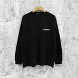 Purple Brand Long Sleeve T-Shirt Fashion Loose Long Sleeve Top