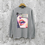 Purple Brand Long Sleeve T-Shirt Fashion Loose Long Sleeve Top