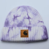 Carhartt Hat Skateboard Sports Casual Tie-Dye Knitted Hat