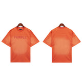 Purple Brand T Shirts Purple Micro Label Spelling Letter Short Sleeve T-Shirt