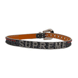 Hip-hop punk rhinestone belt letter accessories