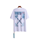 Off Whtie T Shirts Monet Oil Painting Men And Women Same Style Fashion Brand Short Sleeve