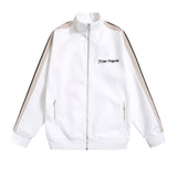 Palm Angels Sweatshirts Suit Striped Color Matching Sports Suit Loose Casual Suit