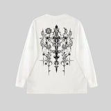 Amiri Sweatshirt AMI pattern print crew neck long sleeve men and women
