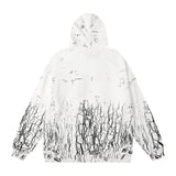 Amiri Hoodie AMI Ripped logo print hooded sweater