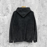 Purple Brand Distressed Hoodie Fashion Old Loose Hooded Sweater