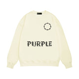 Purple Brand Sweatshirt Loose Crew Neck Sweater